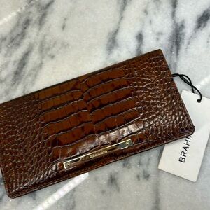 New Brahmin leather wallet
